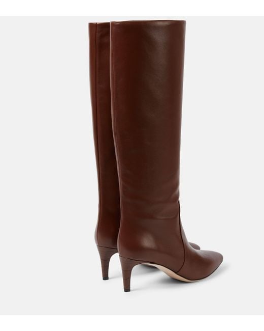 Paris Texas Brown Stiletto 60 Leather Knee-high Boots