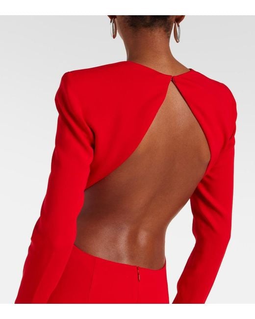 Stella McCartney Red Crepe Gown