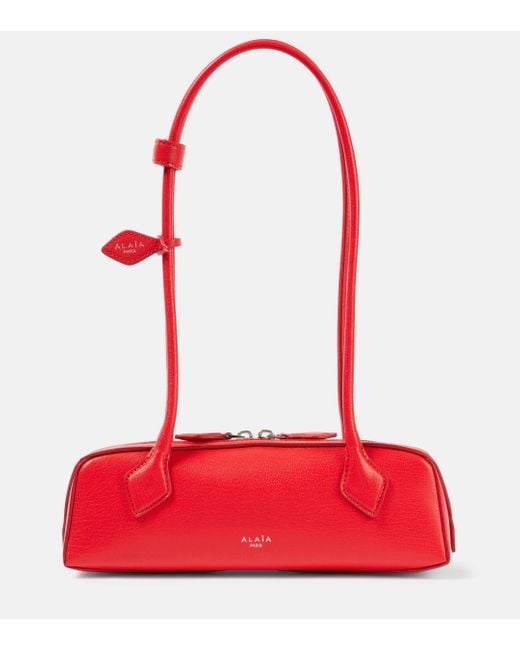 Alaïa Red Le Teckel Small Leather Shoulder Bag