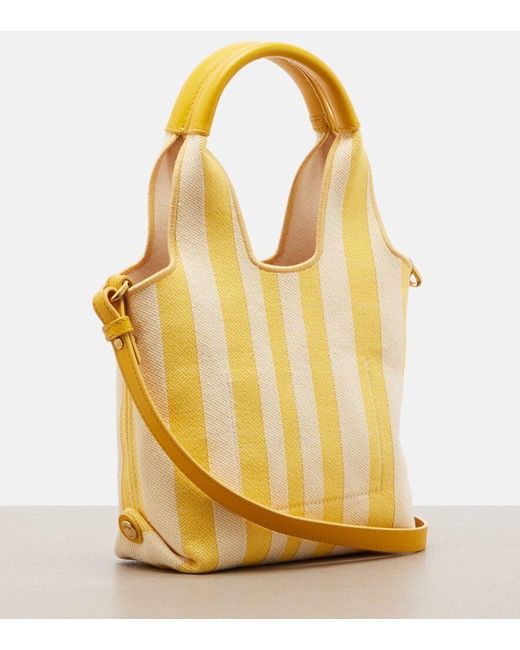 Borsa Stripy Mini di Chloé in Yellow