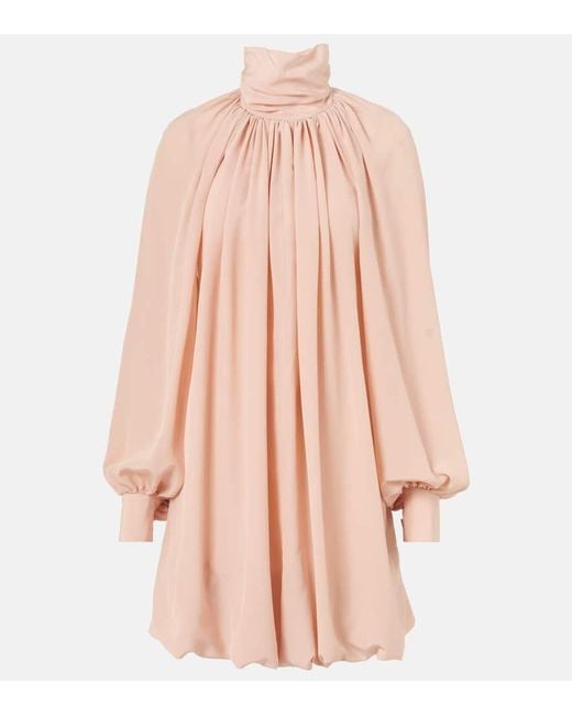 Stella McCartney Pink Minikleid Aus Seidenchiffon