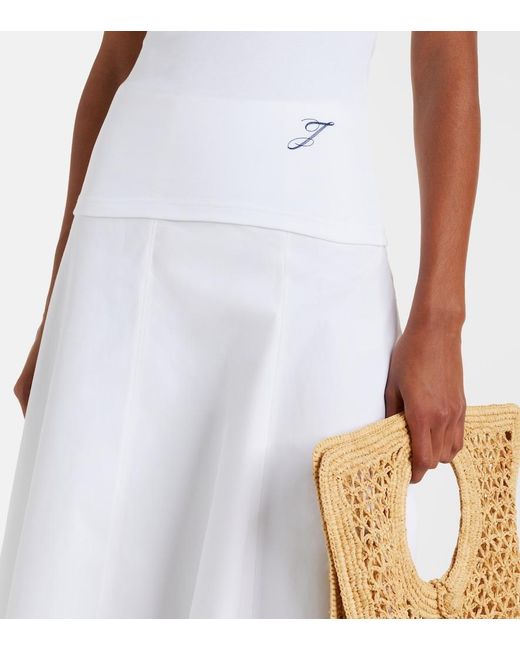 Jacquemus White Espiral Cotton Jersey T-Shirt