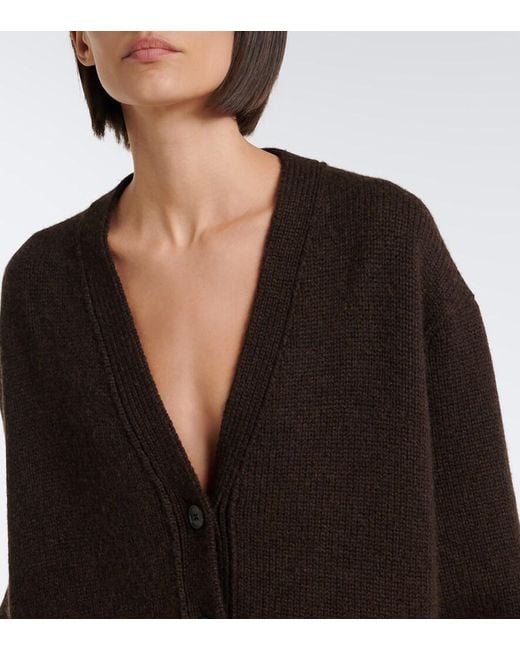 The Row Black Pranavi Cashmere Cardigan