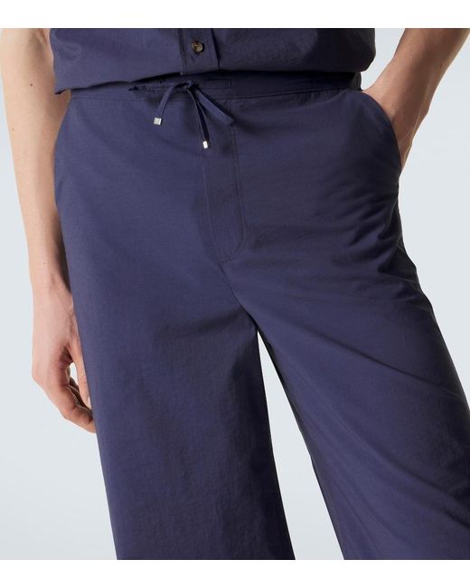 Loewe Blue Paula's Ibiza Cotton-Blend Wide-Leg Pants for men