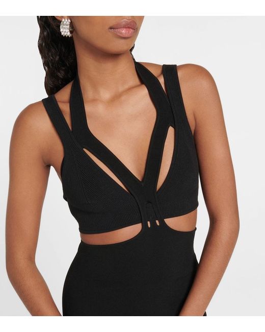 Dion Lee Black Interlink Midi Dress