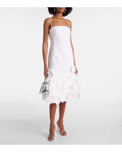 Jonathan Simkhai White Cotton Midi Dress