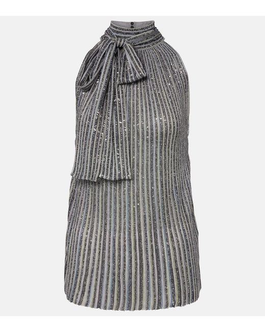 Missoni Gray High-Nek Top