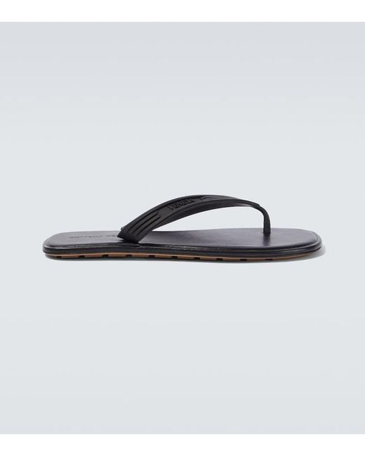 Bottega Veneta Blue Sampieri Thong Sandals for men