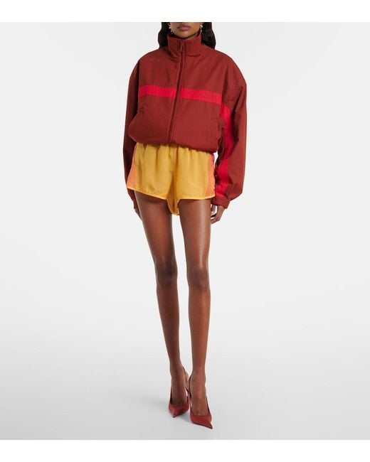 Saint Laurent Yellow Colorblocked Shorts