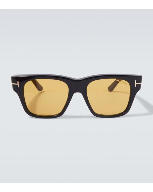 Tom Ford Brown Caine Square Sunglasses for men