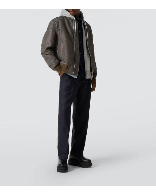 Sacai Bomberjacke Aus Twill in Green für Herren
