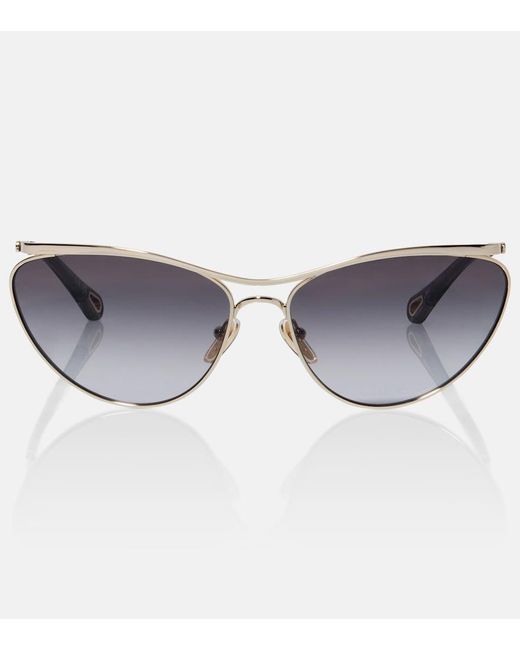 Chloé Gray Uma Cat-Eye Sunglasses