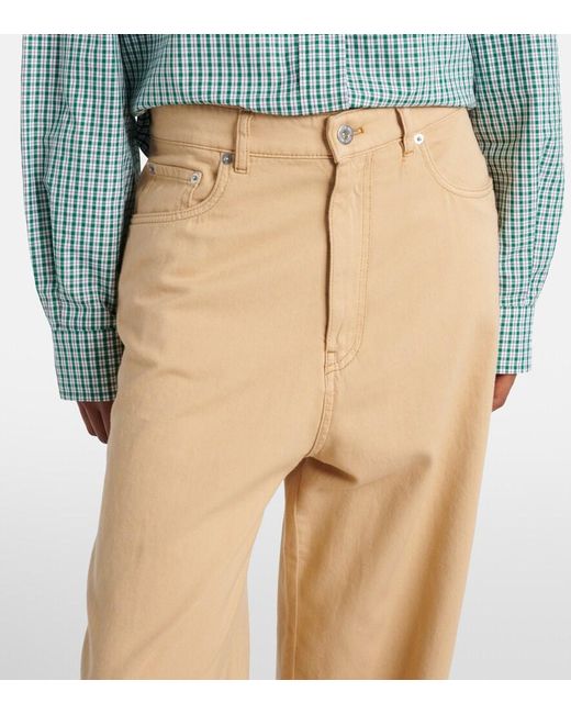 Miu Miu Natural High-Rise Wide-Leg Jeans