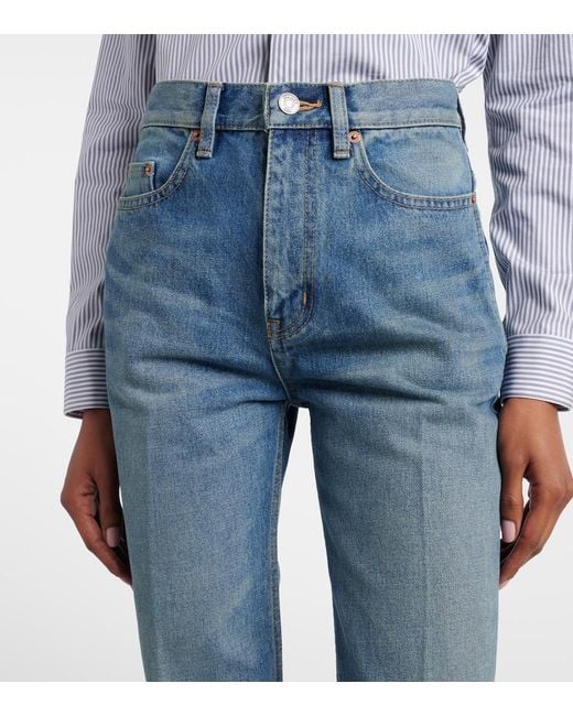 Saint Laurent Blue Yves Flared Jeans