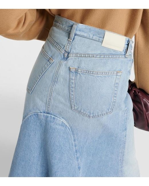 Citizens of Humanity Blue Mina Reworked Denim Midi Skirt