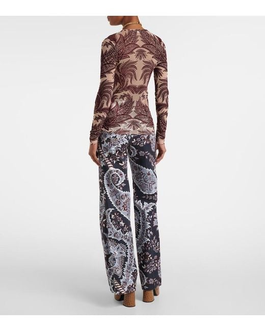 Etro Red Paisley Top
