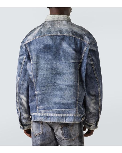 Junya Watanabe Blue X Levi's Printed Denim Jacket for men
