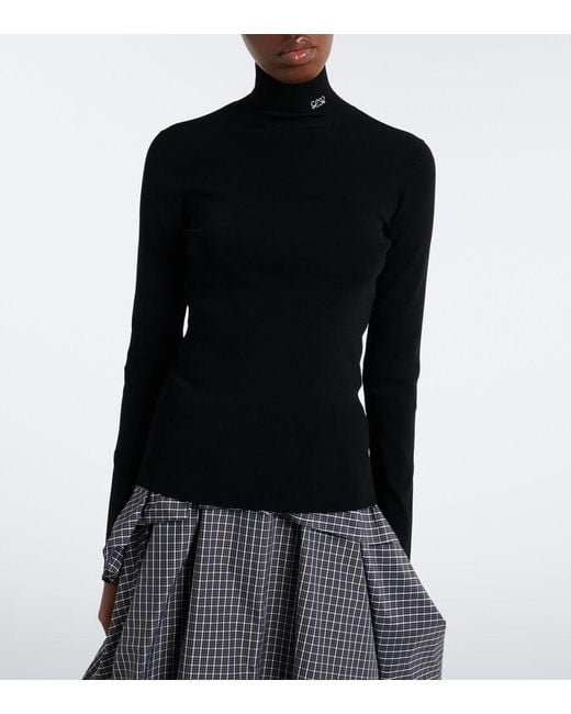 Top Double L Loewe en coloris Black