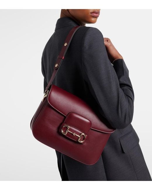 Gucci Purple Horsebit 1955 Medium Shoulder Bag