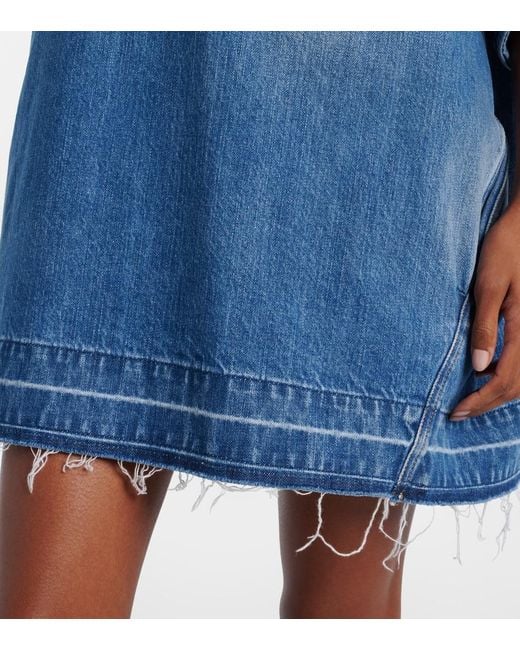 Givenchy Blue Oversized Polo Denim Minidress