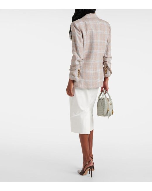 Veronica Beard Gray Beacon Dickey Linen Blazer