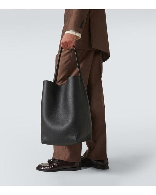 The Row Tote Bag N/S Park Large Aus Leder in Black für Herren