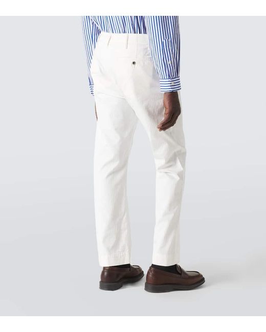 RRL White Mid-rise Straight Jeans for men