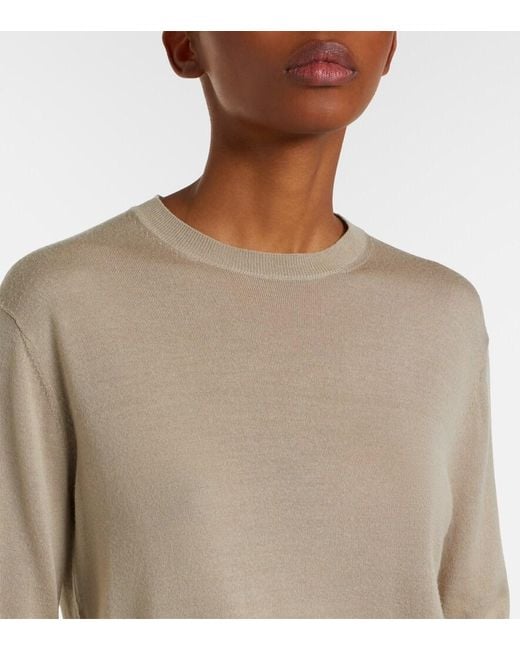 Totême  Natural Cashmere And Silk Sweater