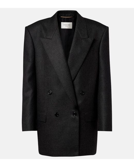 Saint Laurent Black Cashmere Blazer