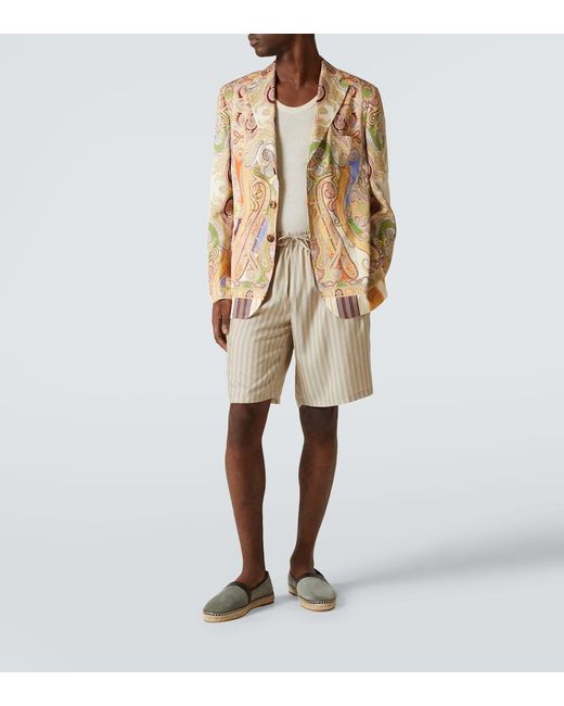 Manolo Blahnik Espadrilles Nerano Aus Veloursleder in White für Herren