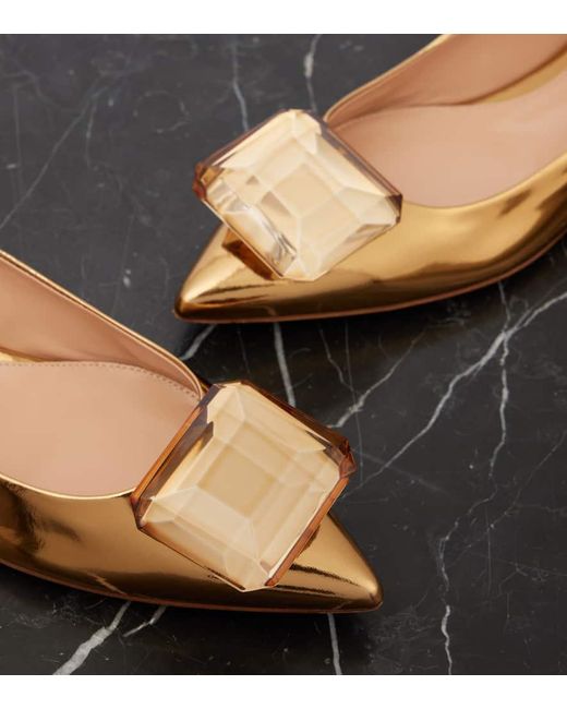 Ballerine Jaipur di Gianvito Rossi in Brown