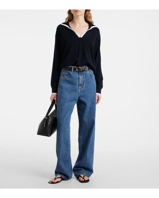 Jardin Des Orangers Blue Cashmere Sweater