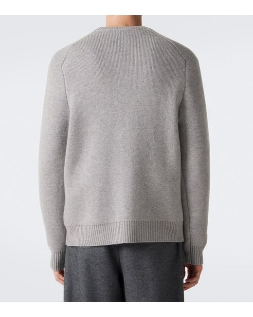 Lisa Yang Gray Tanner Cashmere Cardigan for men