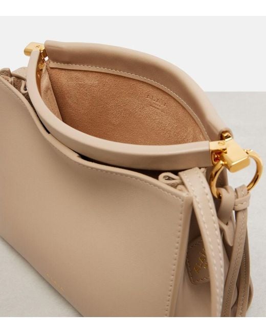Alaïa Natural Le Click Small Leather Shoulder Bag