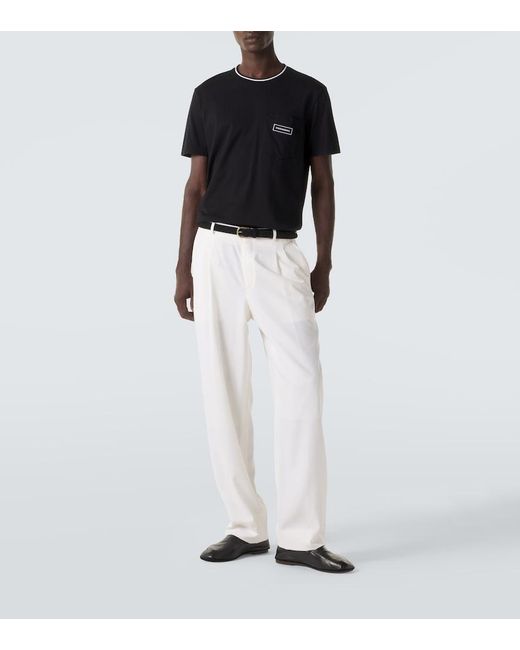 Dolce & Gabbana Black Logo Cotton Jersey T-Shirt for men