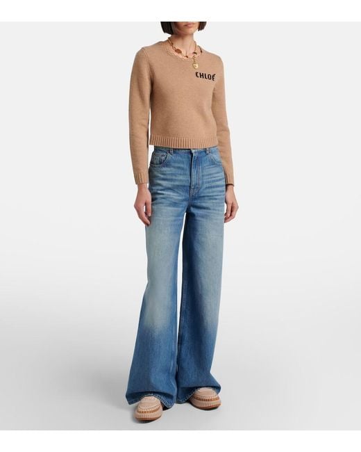 Chloé Pink Nama Suede Platform Sneakers