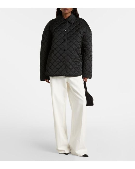 Totême Black Quilted Jacket
