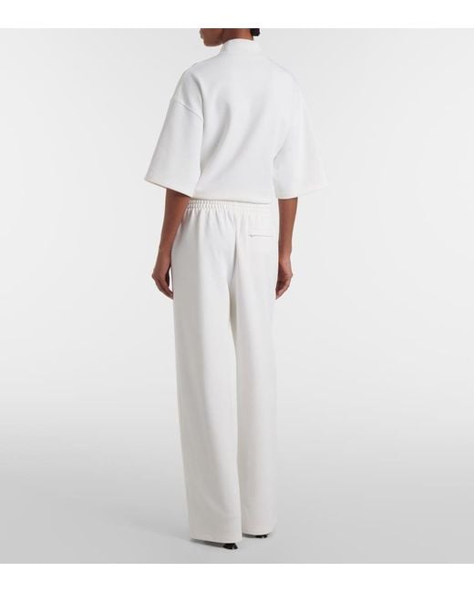 Wardrobe NYC White Jersey Wide-Leg Pants