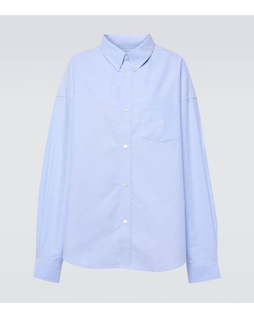 Givenchy Blue Cotton Shirt for men