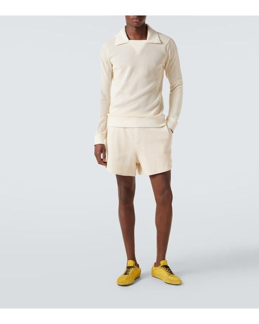 Shorts Song En Malla De Algodon Wales Bonner de hombre de color Natural