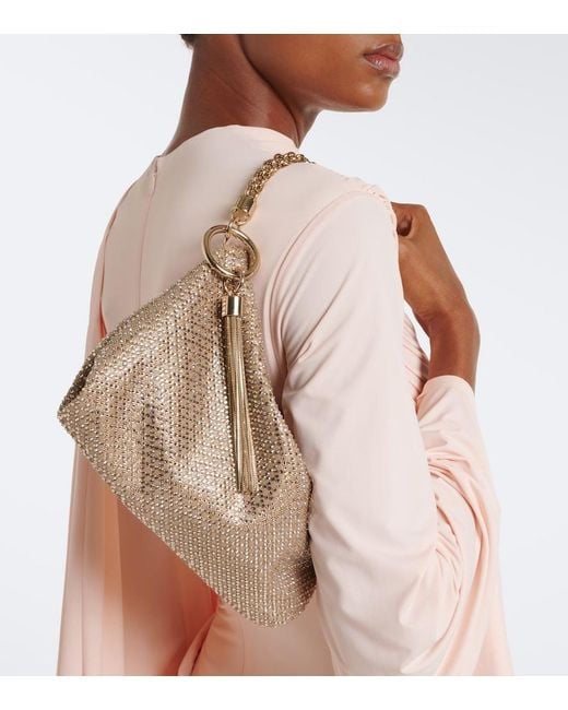 Jimmy Choo Metallic Callie Medium Embellished Clutch
