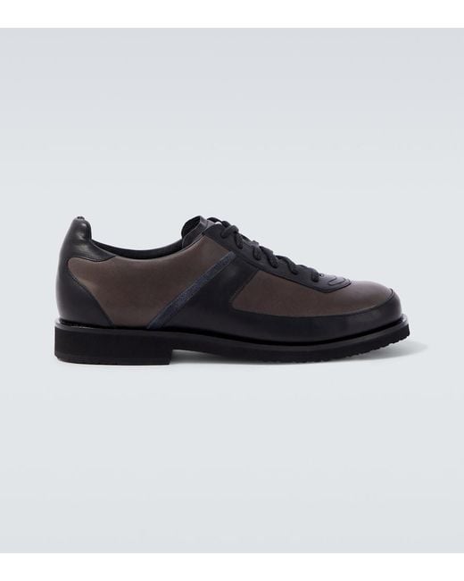 Our Legacy Ten Pin Leather Sneakers in Black for Men | Lyst