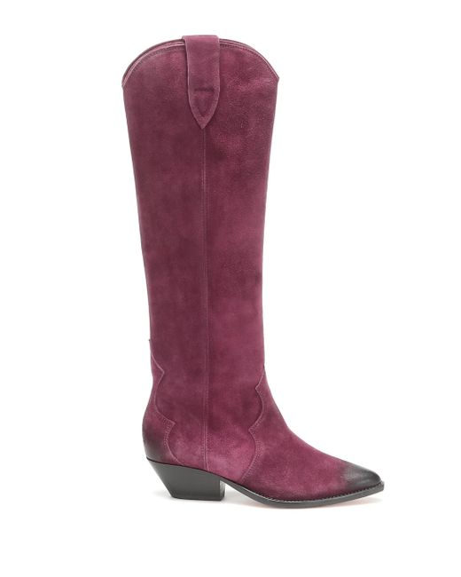 isabel marant denvee suede boots