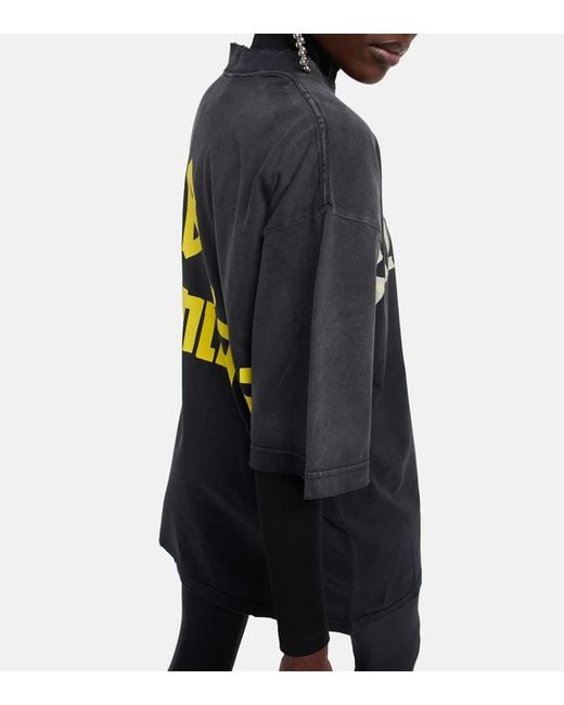 Balenciaga Black Oversized Logo T-Shirt