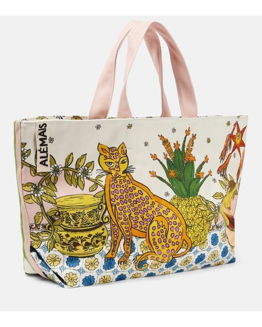 ALÉMAIS Multicolor Hazel Large Canvas Tote Bag