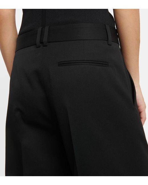 The Row Blue Encore Wool Flared Pants