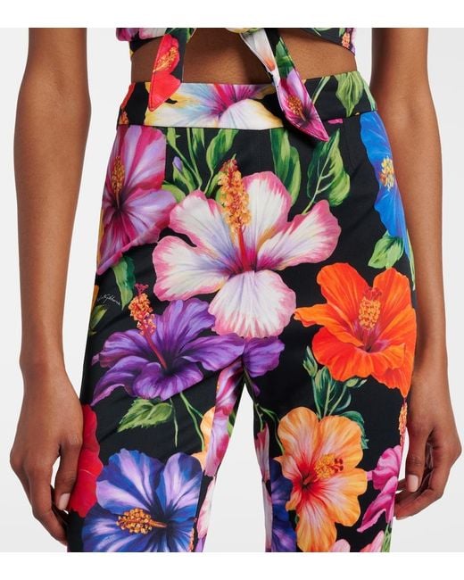Dolce & Gabbana Floral Flared Pants