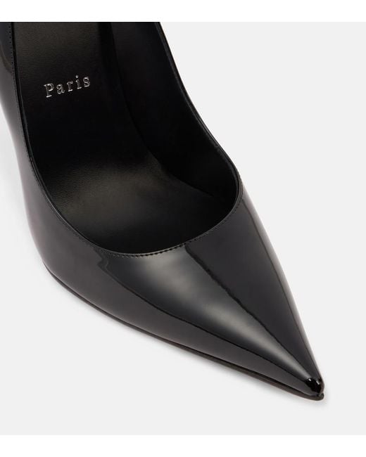Christian Louboutin Black Miss Z 120 Patent Leather Pumps