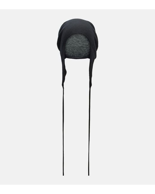 The Row Black Shiran Knitted Cashmere Hat