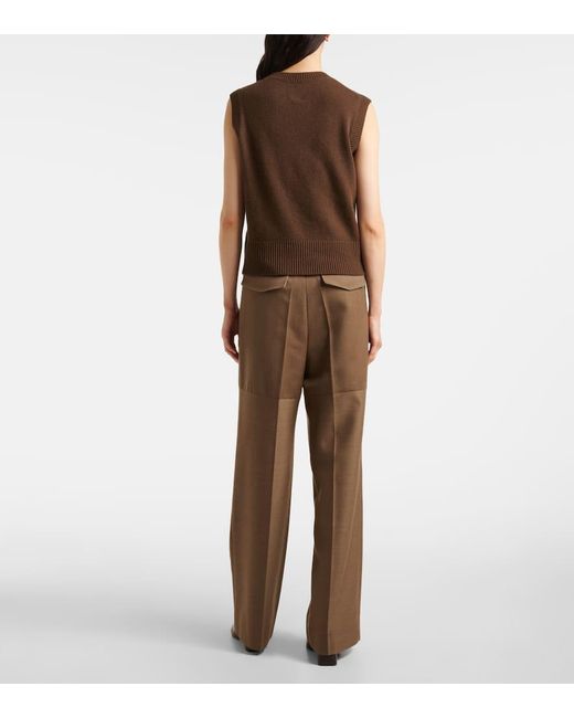 Chaleco De Cachemir Jardin Des Orangers de color Brown